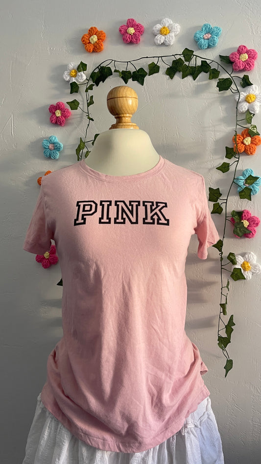 VS Pink logo graphic tee