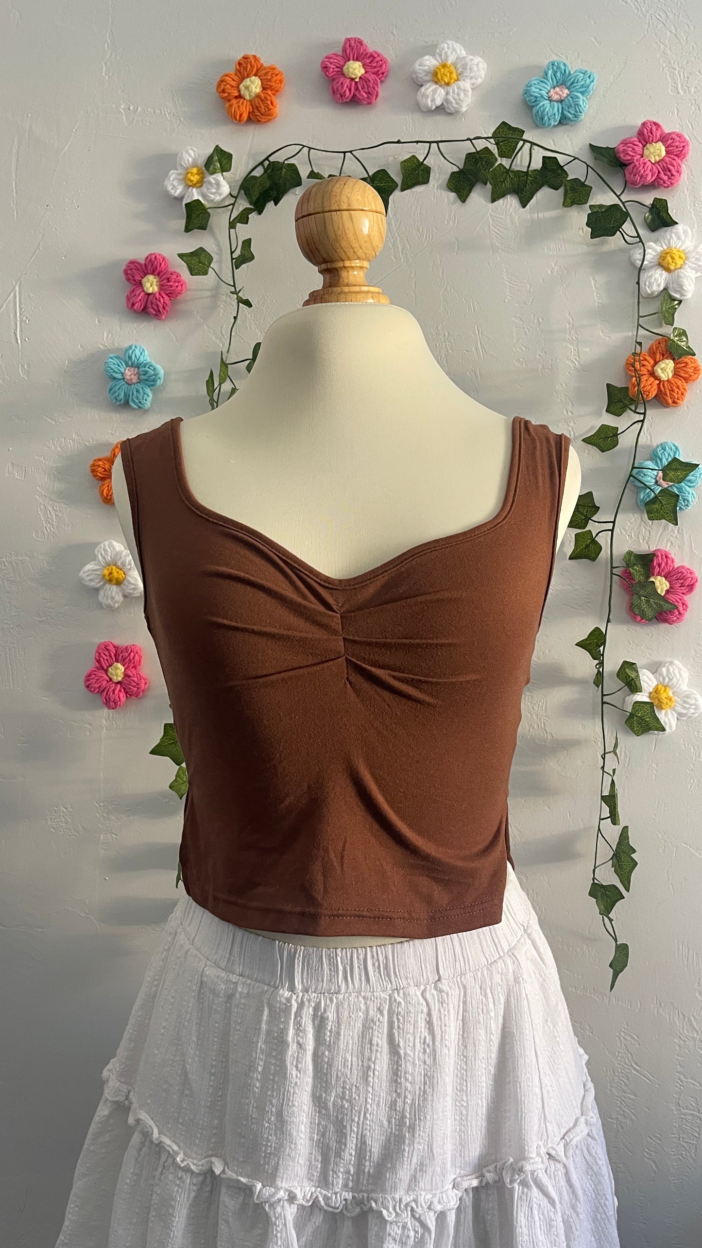 Cocoa brown top
